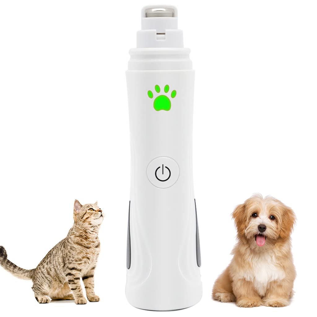 ZIBUYU Electric Nail Grinder for Dog and Cat LED Nail Grinder with 3 Speed Rechargeable USB Nail Trimmer for Dog Cat Low Noise Pet Nail Trimmer Nail Grinder Dog and Cat - 1 ZIBUYU Electric Nail Grinder for Dog and Cat LED Nail Grinder with 3 Speed Rechargeable USB Nail Trimmer for Dog Cat Low Noise Pet Nail Trimmer Nail Grinder Dog and Cat - 1